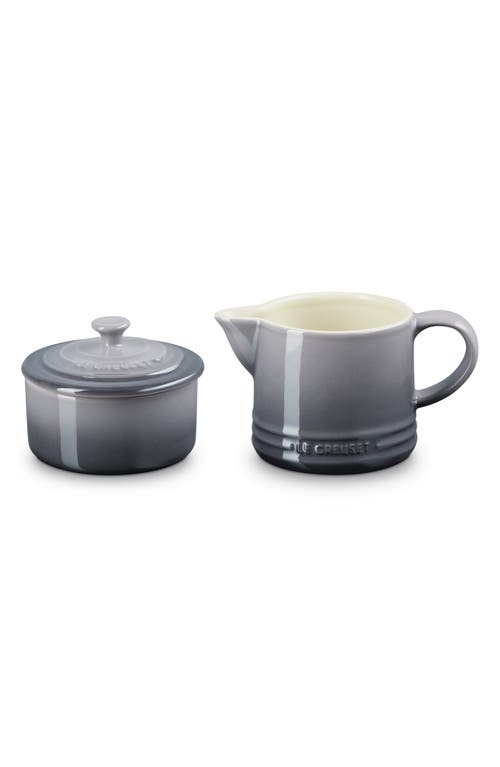 Le Creuset Stoneware Cream & Sugar Set In Oyster