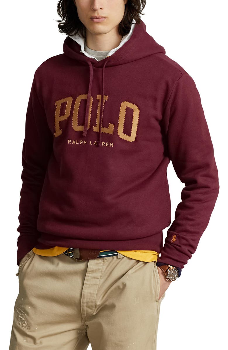 Polo Ralph Lauren Logo Appliqué Hoodie, Main, color, 