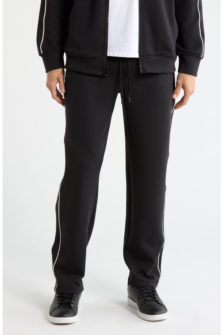 Daxton Scuba Knit Joggers, Main, color, BLACK-WHITE