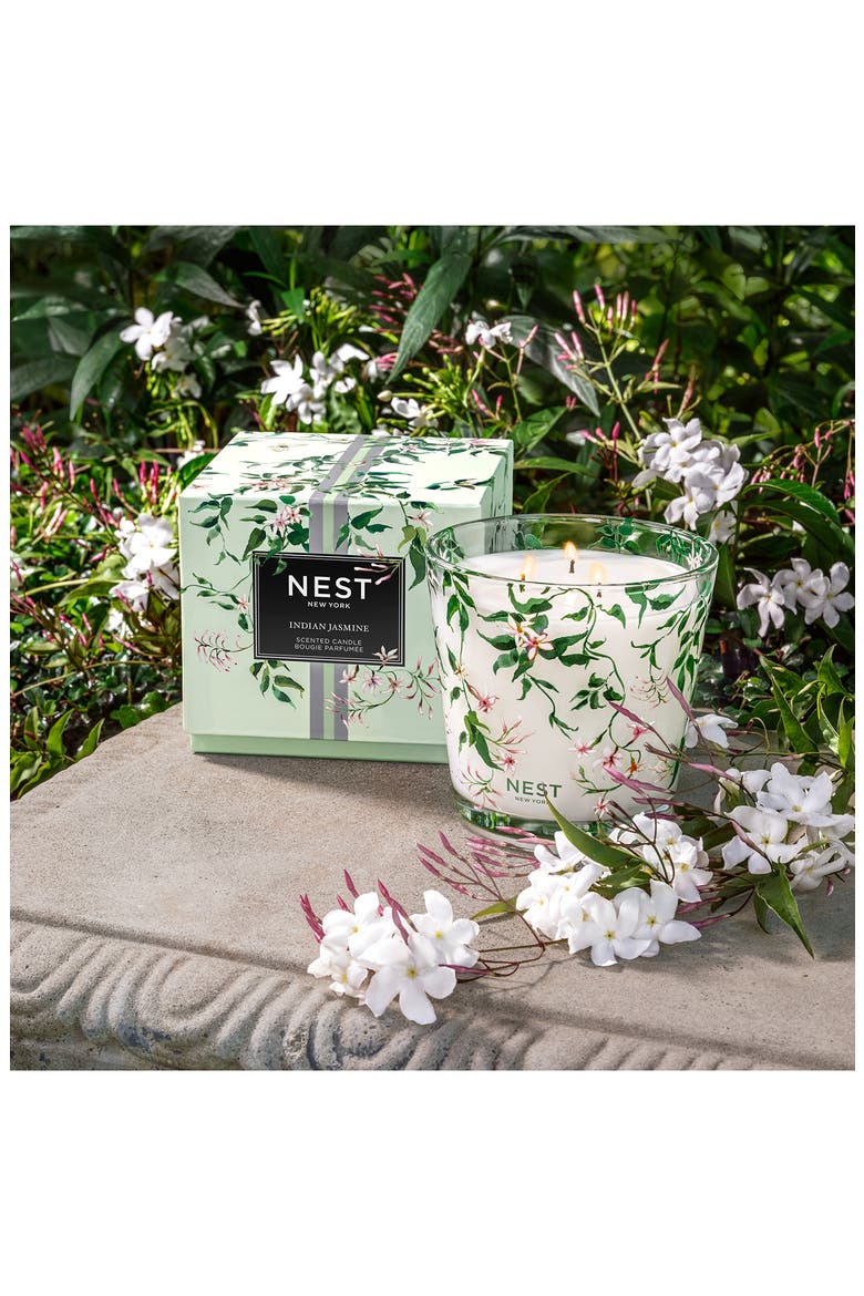 Indian Jasmine 3-Wick Candle, Alternate, color, NO COLOR