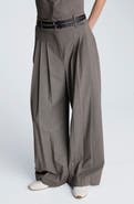 Kenneth Cole Double Pleat High Waist Wide Leg Pants