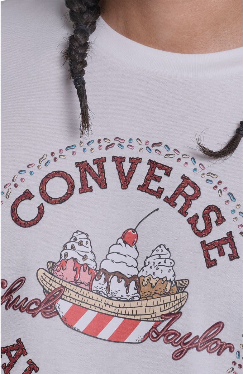 Converse Chuck Taylor Sundae T-Shirt, Alternate, color, White 10A