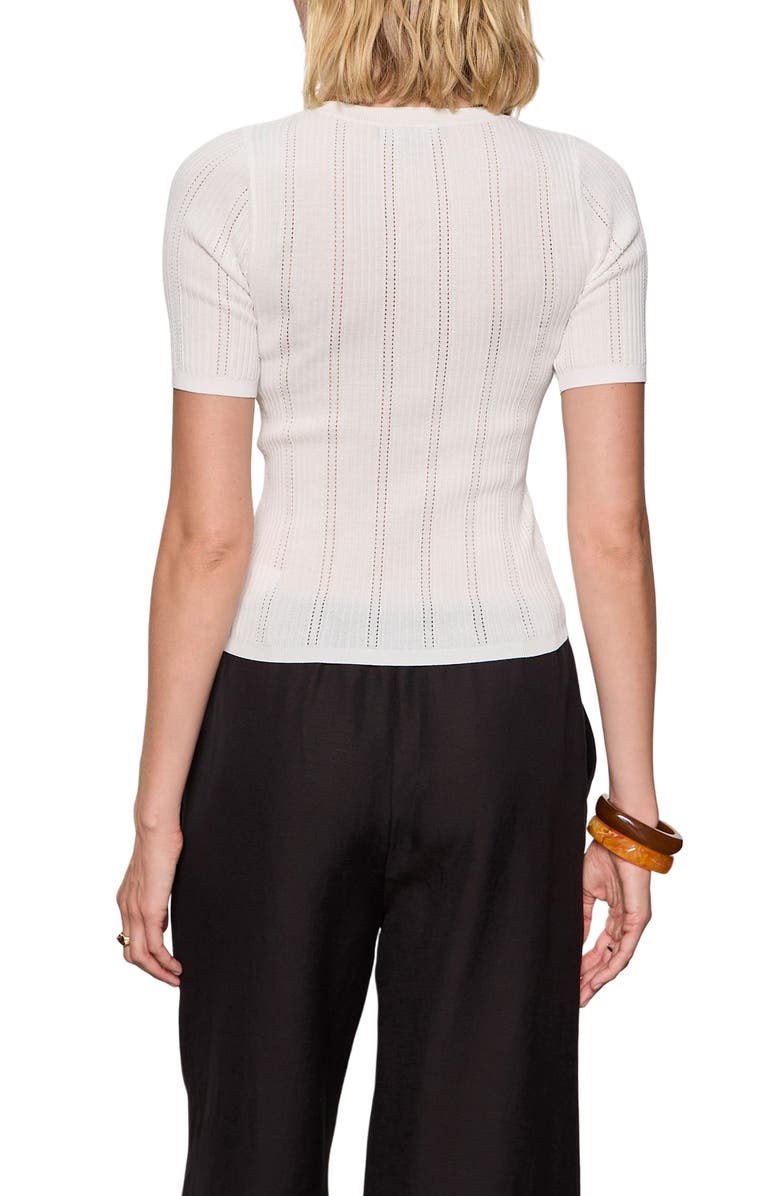 Sanctuary Perfect Pointelle Rib T-Shirt, Alternate, color, 