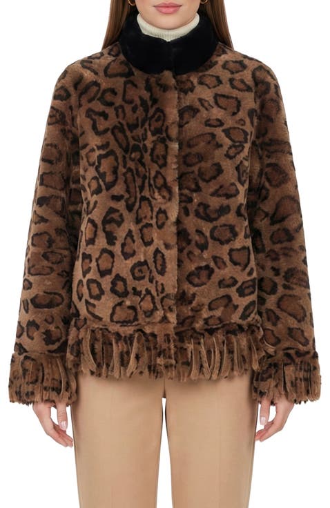 Genuine Shearling Jacket With Fringes