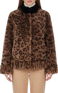 GORSKI Genuine Shearling Jacket With Fringes