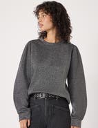 Hush Emily Sparkle Puff Sleeve Jersey Top