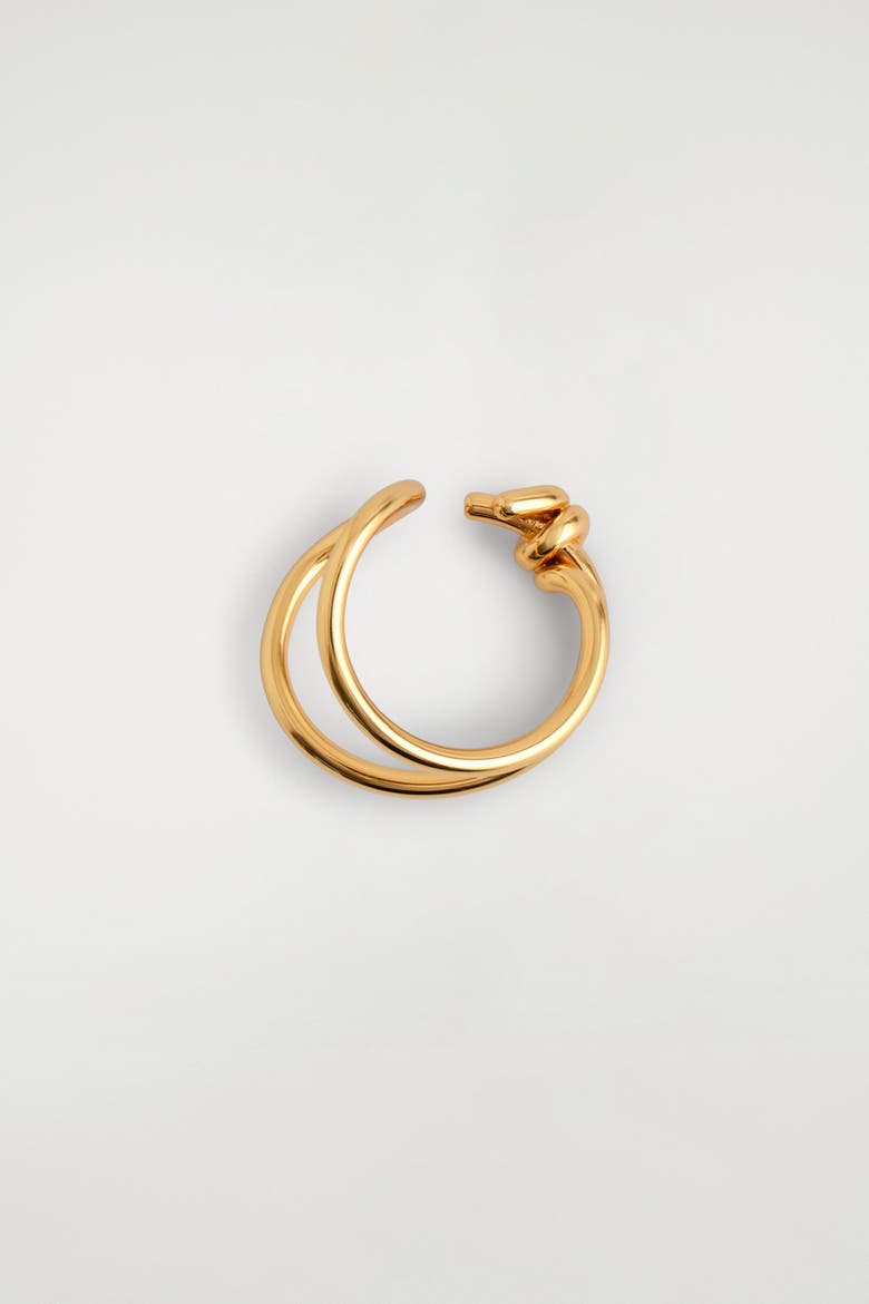Knotted Ring, Main, color, GOLD