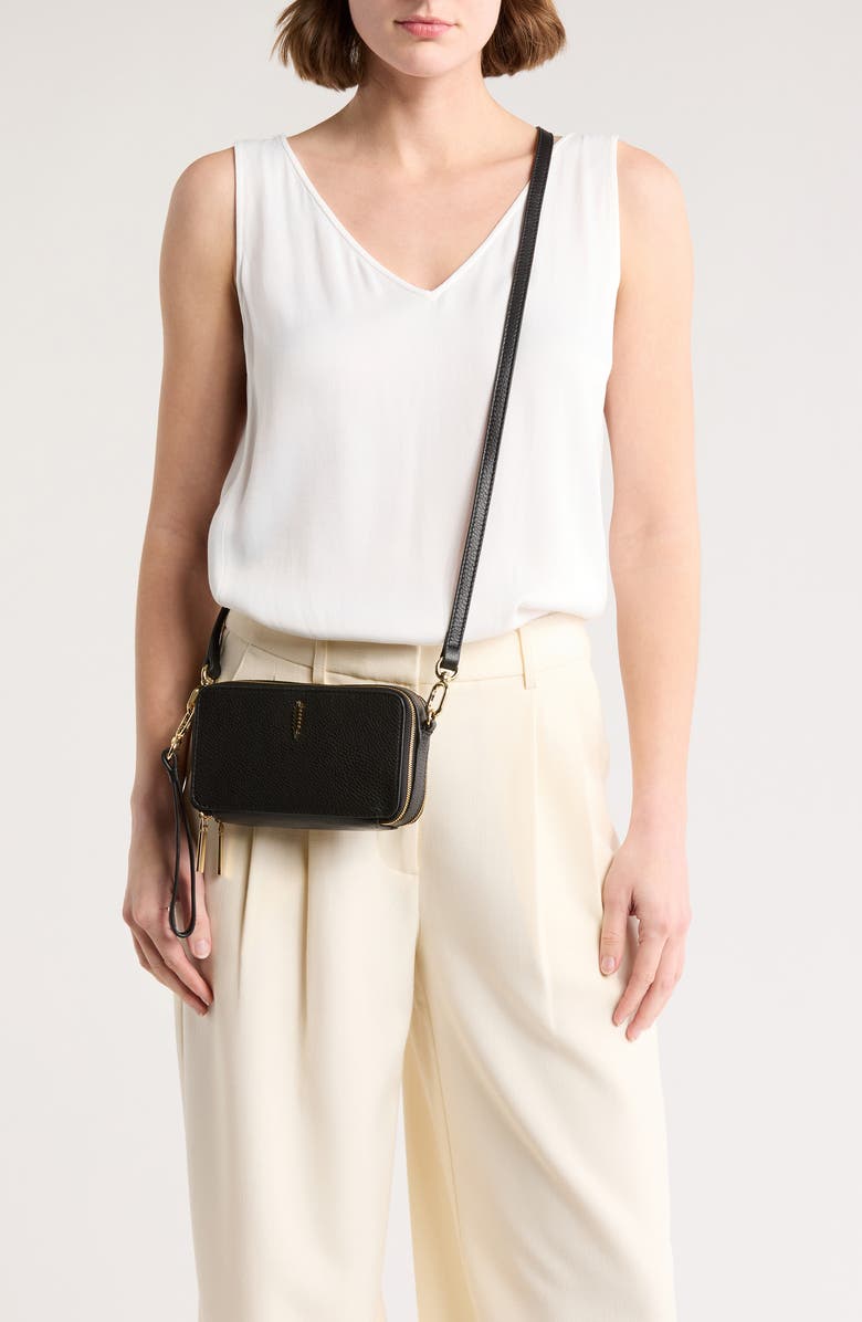 Thacker Ronnie Pebbled Leather Crossbody Bag, Alternate, color,