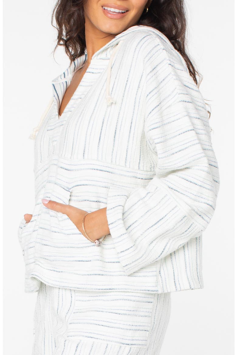 Rich Coast Stripe Hoodie, Alternate, color, CLOUD DANCER