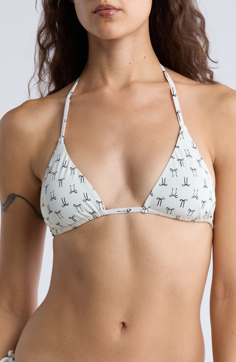Dippin Daisys Palm Top Reversible Triangle Bikini Top, Main, color,