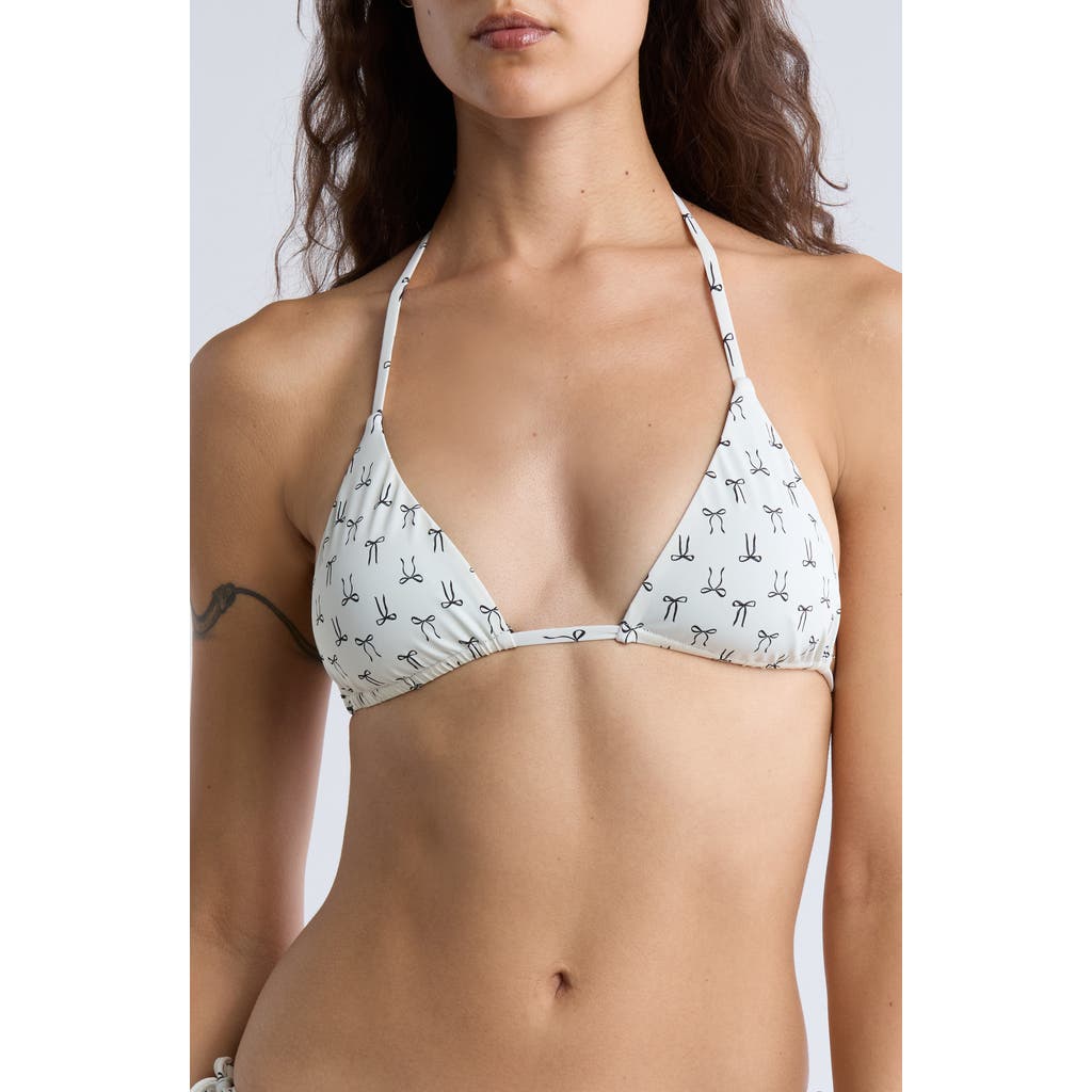 DIPPIN DAISYS DIPPIN DAISYS PALM TOP REVERSIBLE TRIANGLE BIKINI TOP