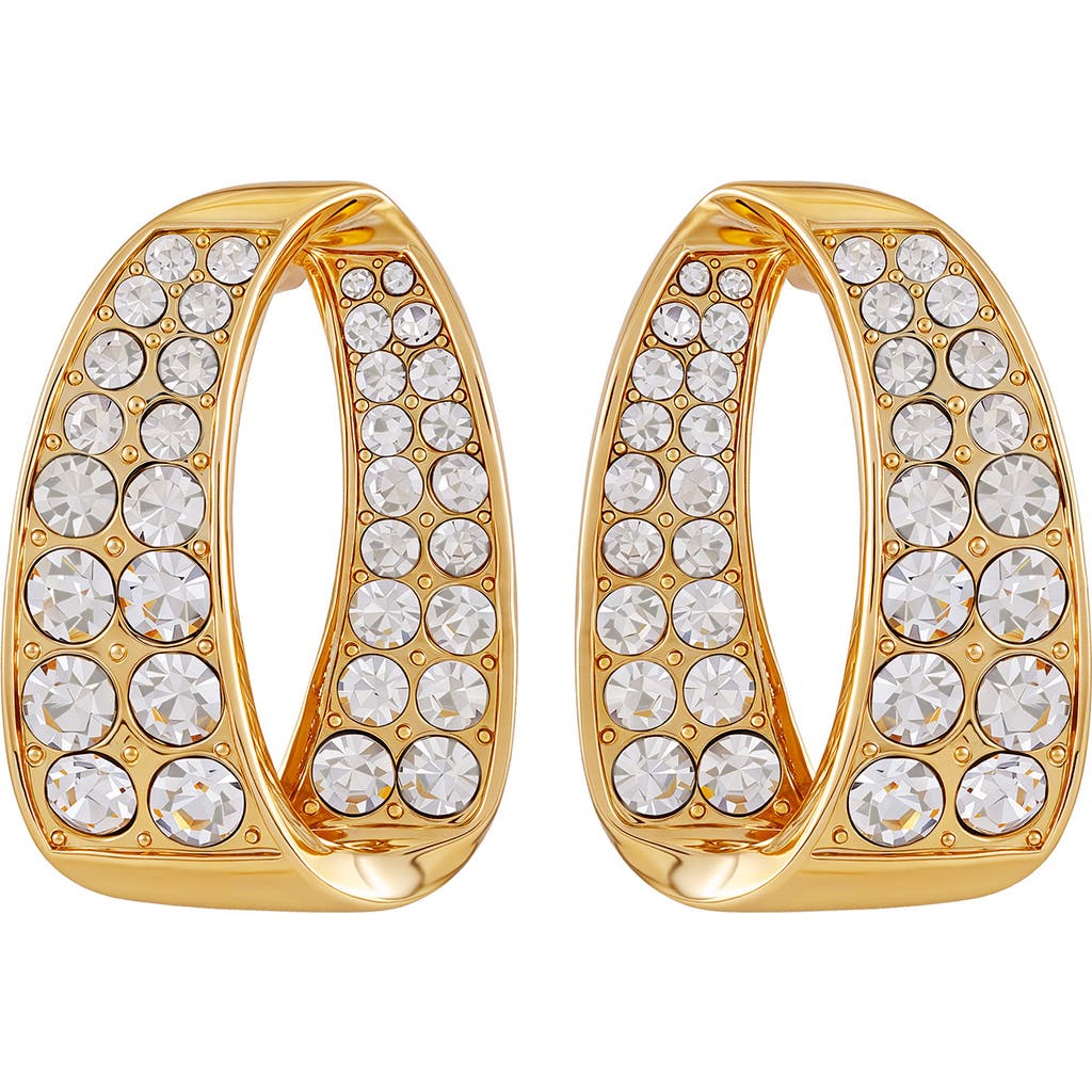 Vince Camuto Pavè Open Hoop Earrings In Gold