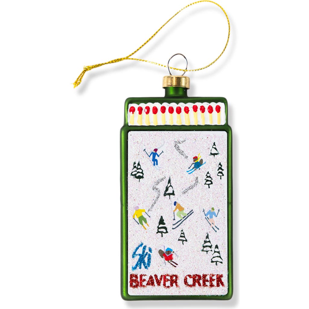 Furbish Matchbook Ornament In Green