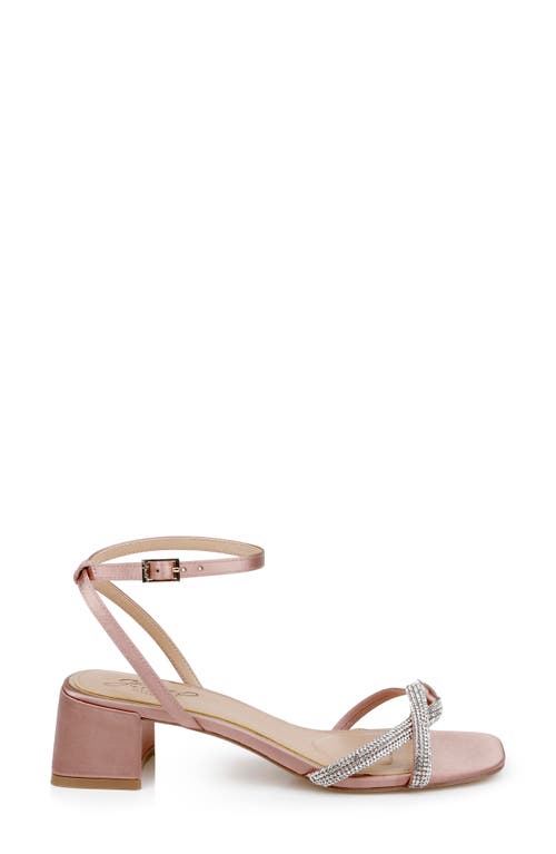 Jewel Badgley Mischka Fern Ankle Strap Sandal In Gold