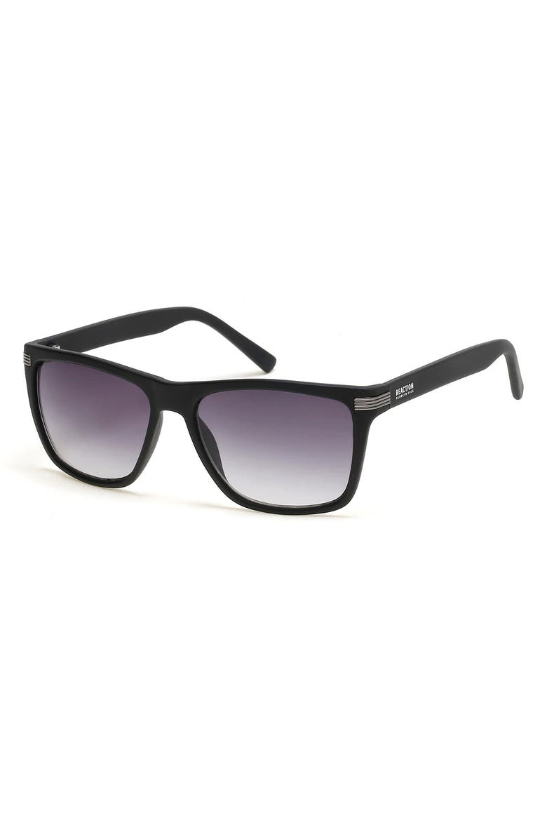 Kenneth Cole Reaction 57mm Injected Rectangle Sunglasses, Main, color,