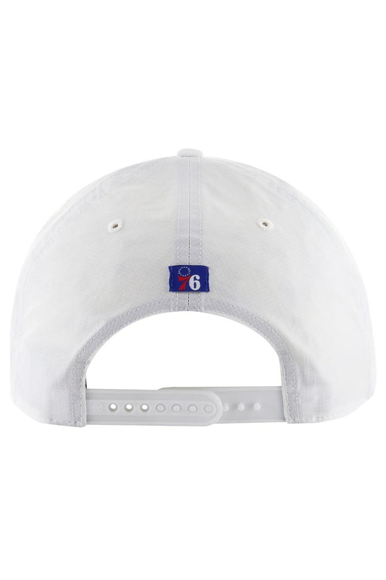 Men's '47 White Philadelphia 76ers Fairway Hitch brrr Adjustable Hat, Alternate, color, White