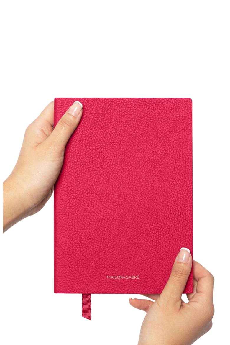 Leather Notebook, Alternate, color, Shibuya Fuchsia