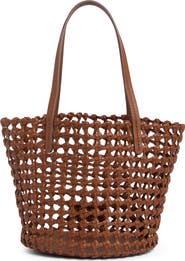 STAUD Caro Leather Bucket Bag