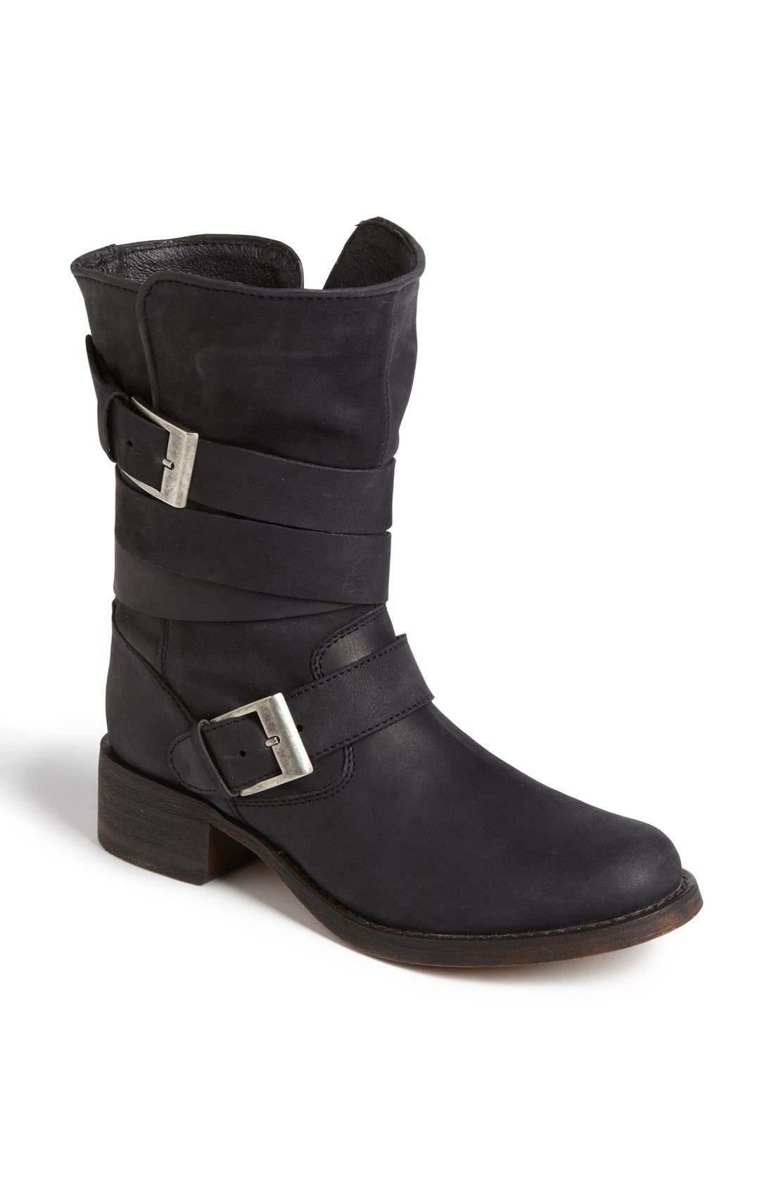 'Brewzzer' Boot, Main, color, BLACK LEATHER