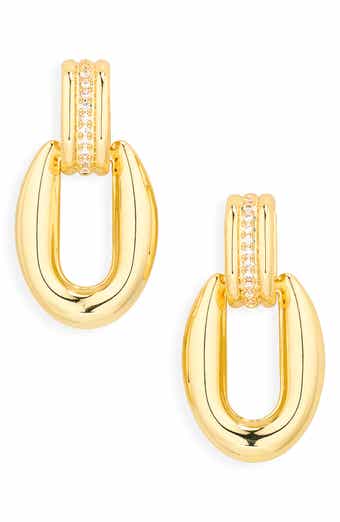Pavé Crystal Knocker Earrings
