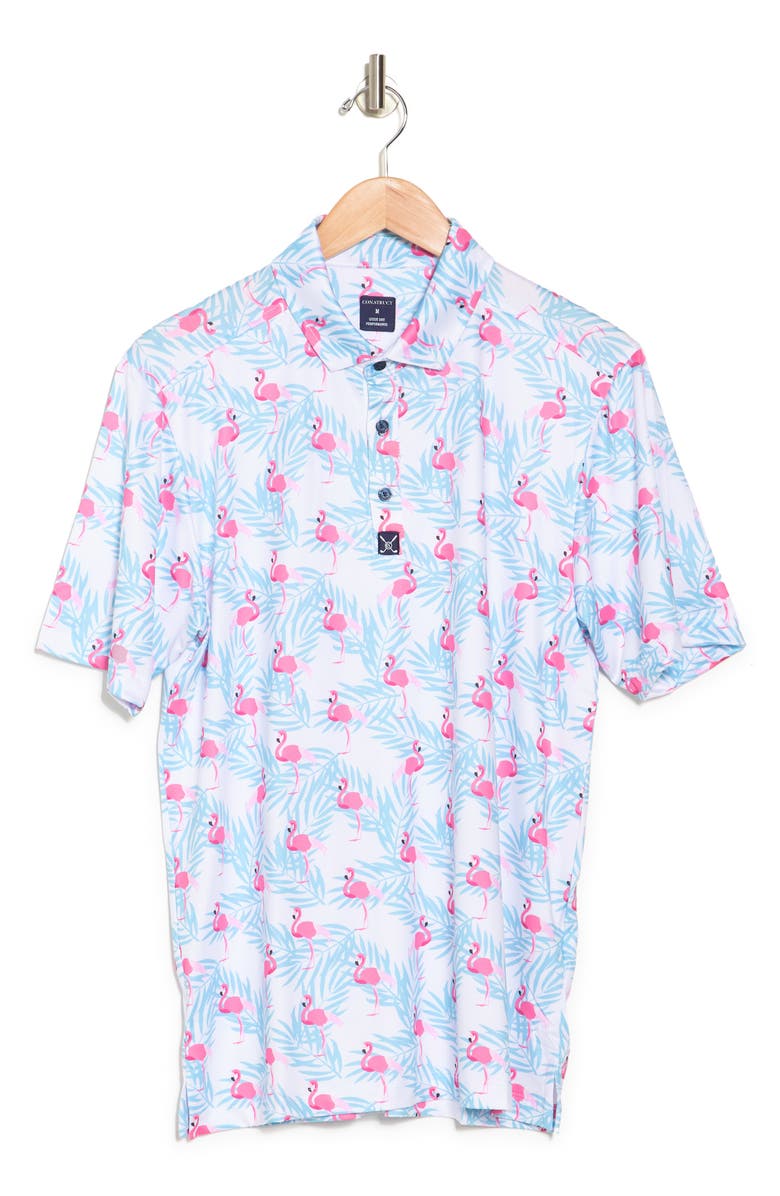 CONSTRUCT Flamingo Short Sleeve Polo, Alternate, color,