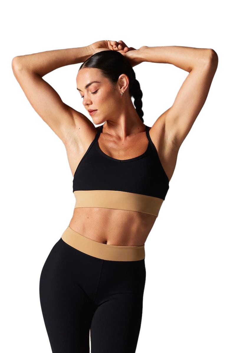 Tavi Boost Bra, Alternate, color, Ebony/Camel