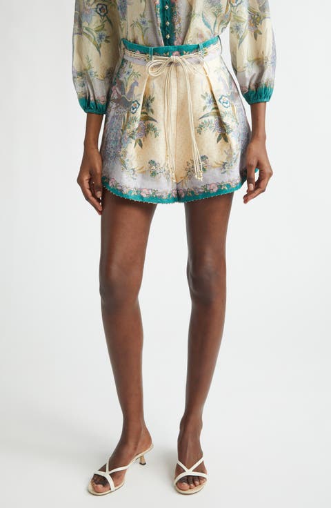 Indra Tuck Linen Shorts (Regular & Petite)