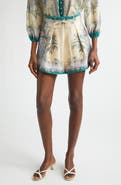 Zimmermann Indra Tuck Linen Shorts