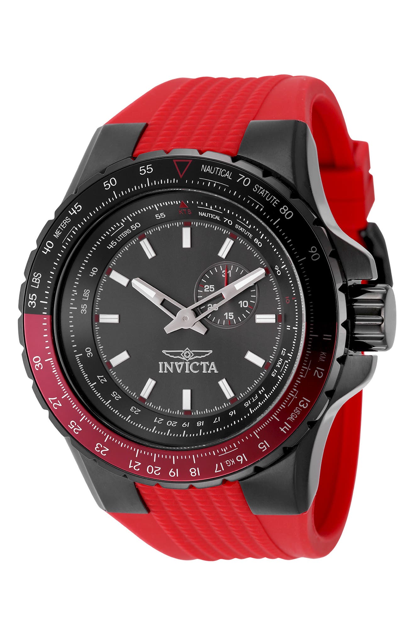 GUNMETAL/ RED