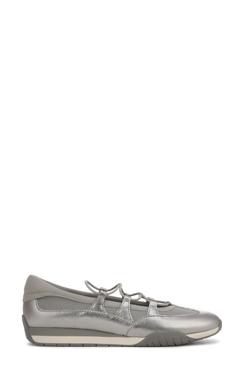 Naturalizer Tallulah Mary Jane Sneaker In Silver