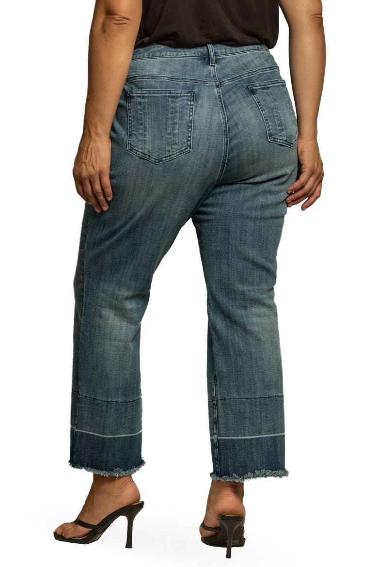 Mom High Waist Stretch Jeans, Alternate, color, DARK BLUE