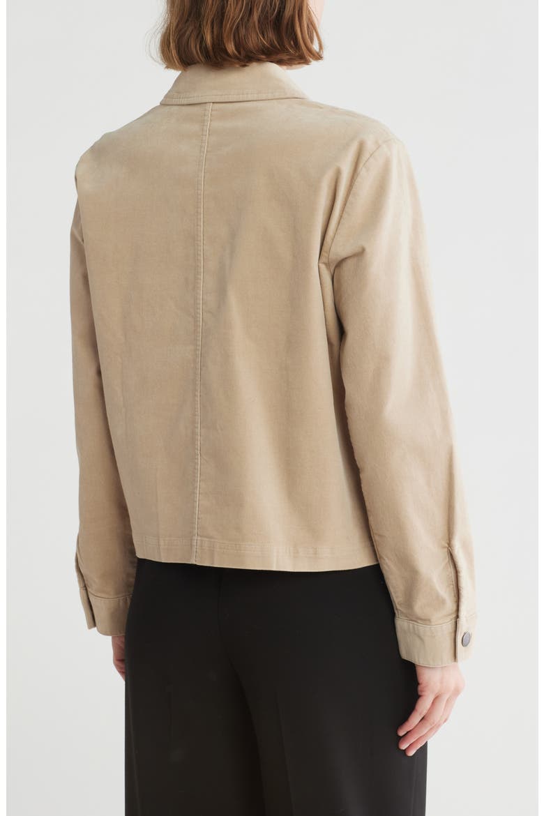 Classic Collar Velveteen Jacket, Alternate, color, WHEAT