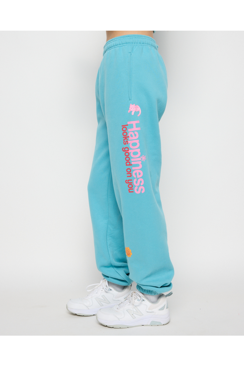 Happiness Looks Good Sweatpants, Alternate, color, BLUE