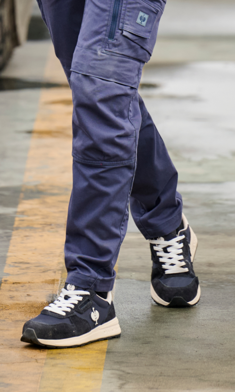 Canberra Steel Toe Work Shoe, Alternate, color, Nero Blue