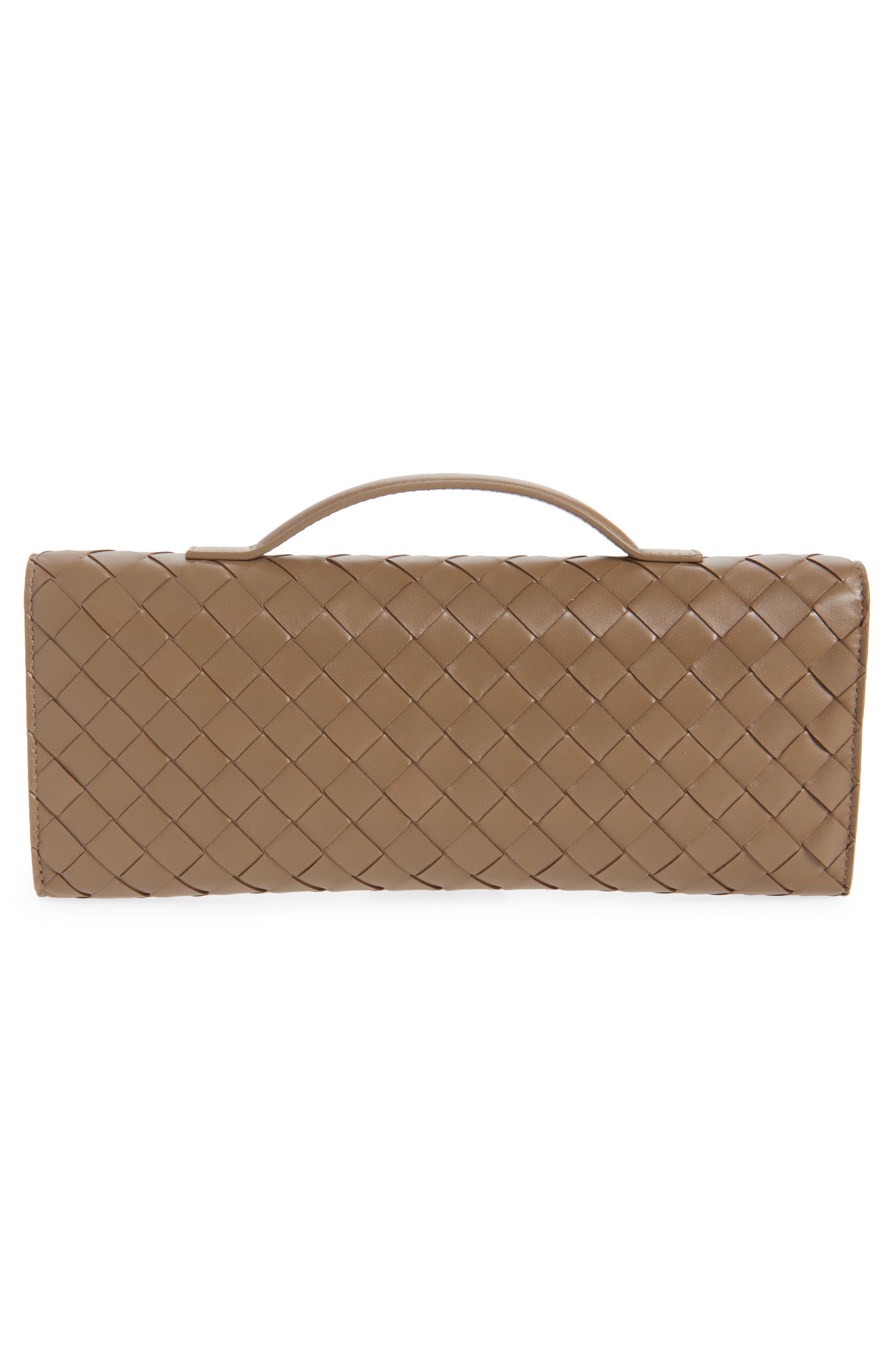 Long Andiamo Intrecciato Clutch Bag, Alternate, color, 2360 PINECONE-M BRASS