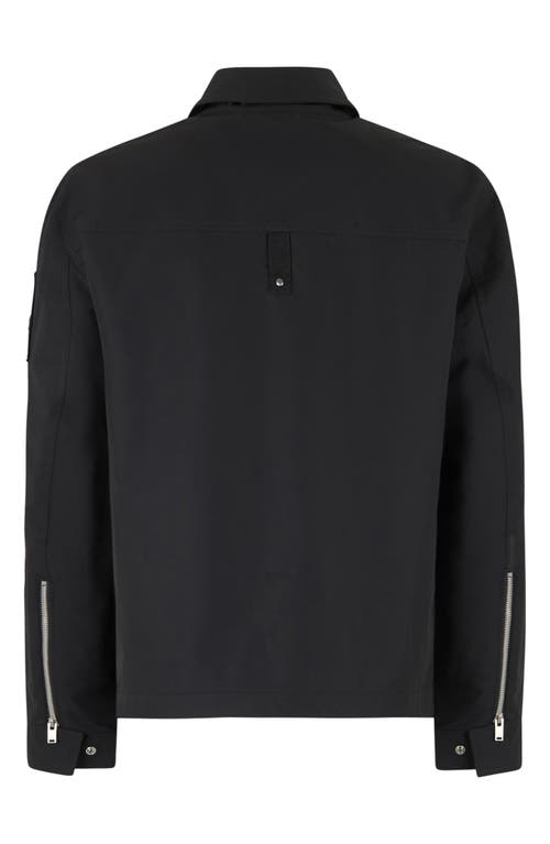 Moose Knuckles Jacques Water Repellent Shirt Jacket In Black