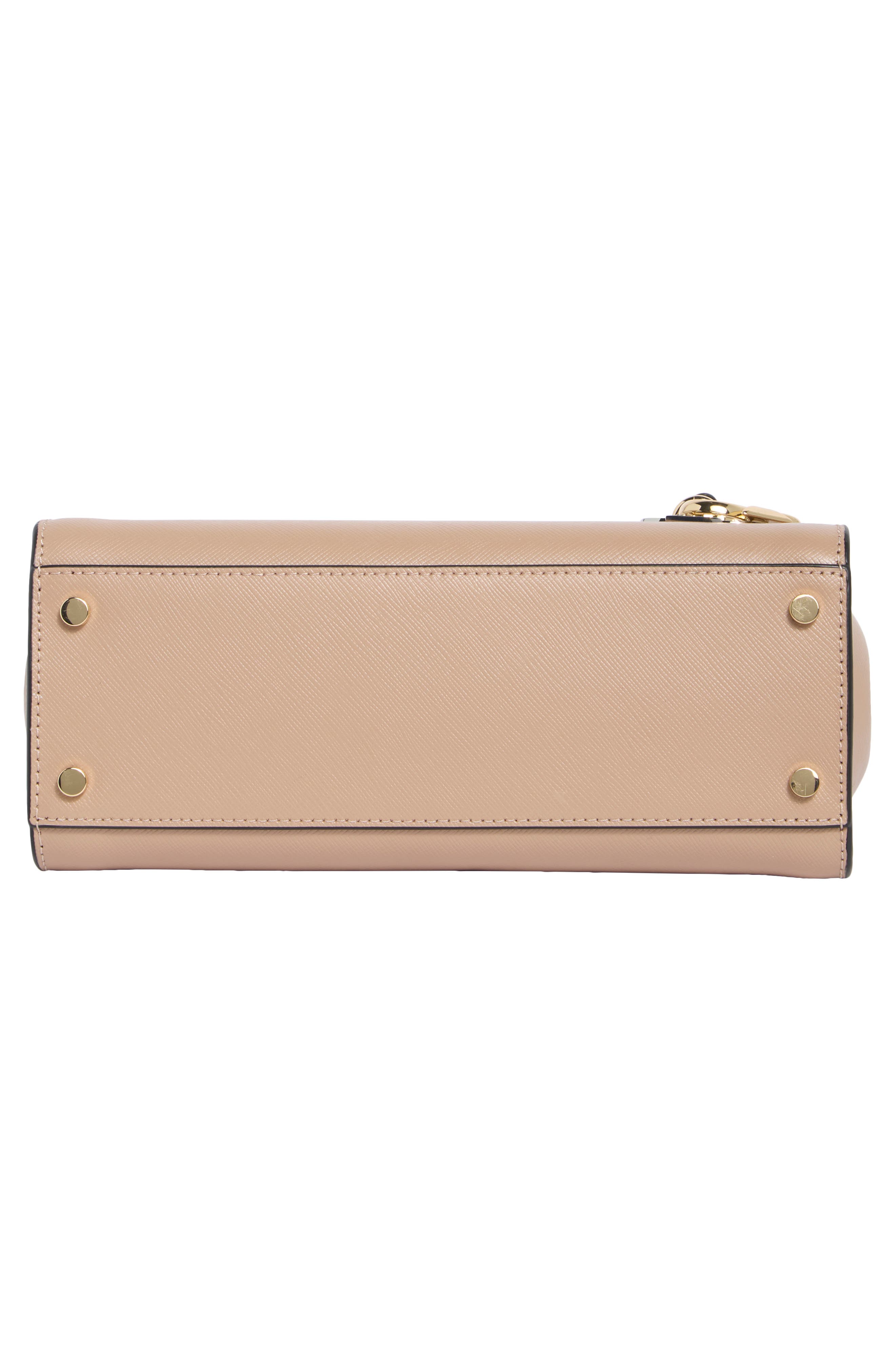 madison colorblock saffiano leather handheld bag, Alternate, color, TOASTED HAZELNUT MULTI