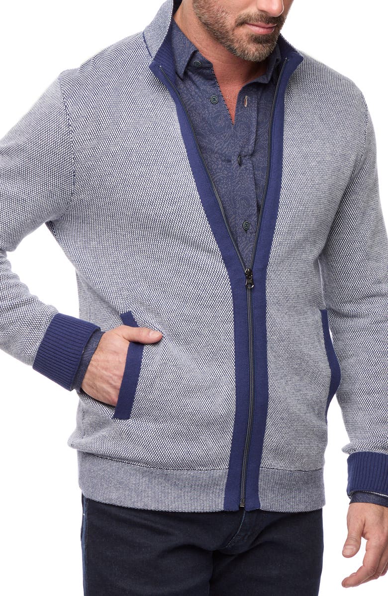 Robert Graham Stefan Zip-Up Sweater, Main, color,