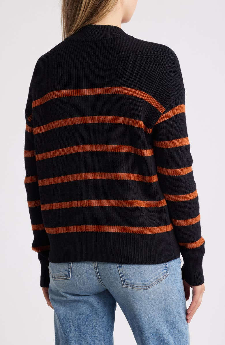 Caslon<sup>®</sup> Half Button Pima Cotton Blend Sweater, Alternate, color,