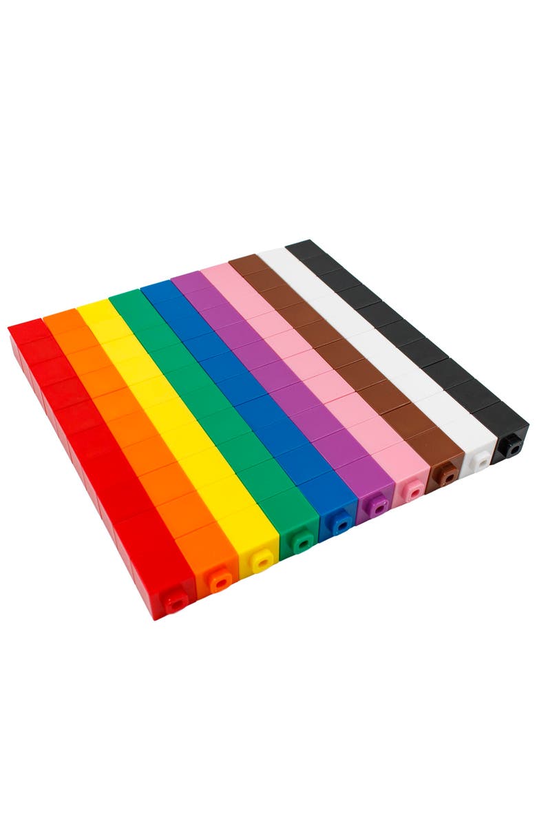 Junior Learning Pack Of 100 Multicolored Mathcubes, Alternate, color, Multicolored