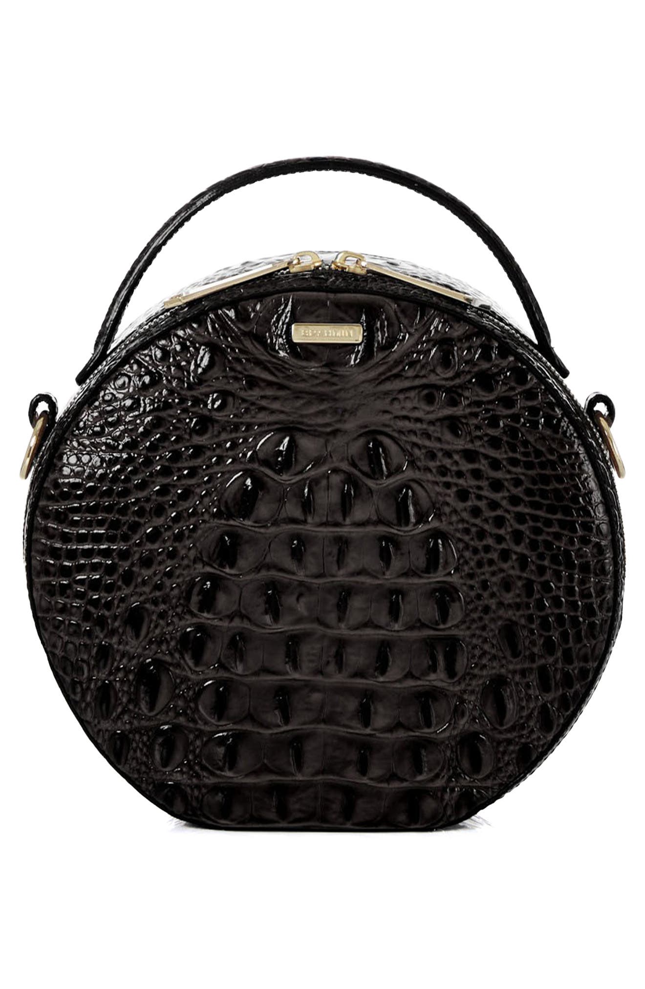 Brahmin Lane Croc Embossed Leather Crossbody Bag, Alternate, color, 