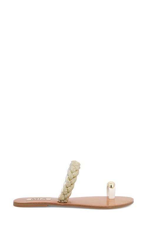 Shop Mia Limited Edition Toya Toe Loop Sandal In White