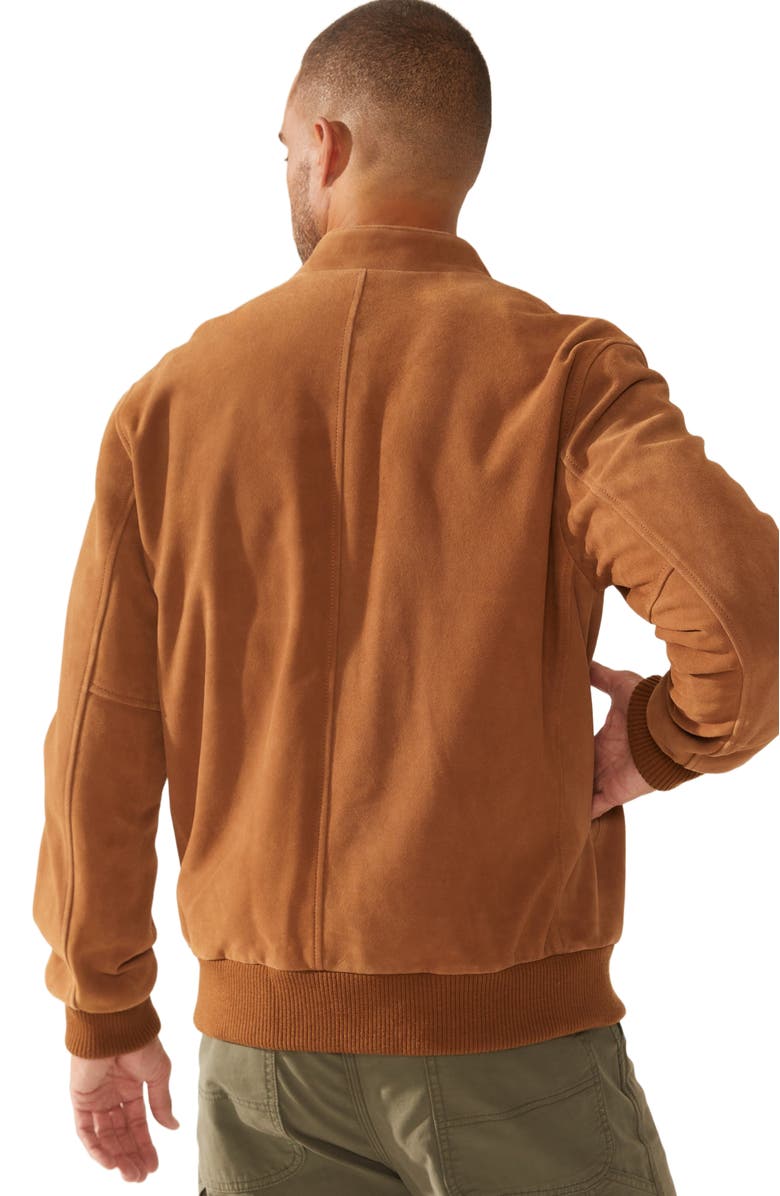Italic Chase Bomber Jacket, Alternate, color, Camel