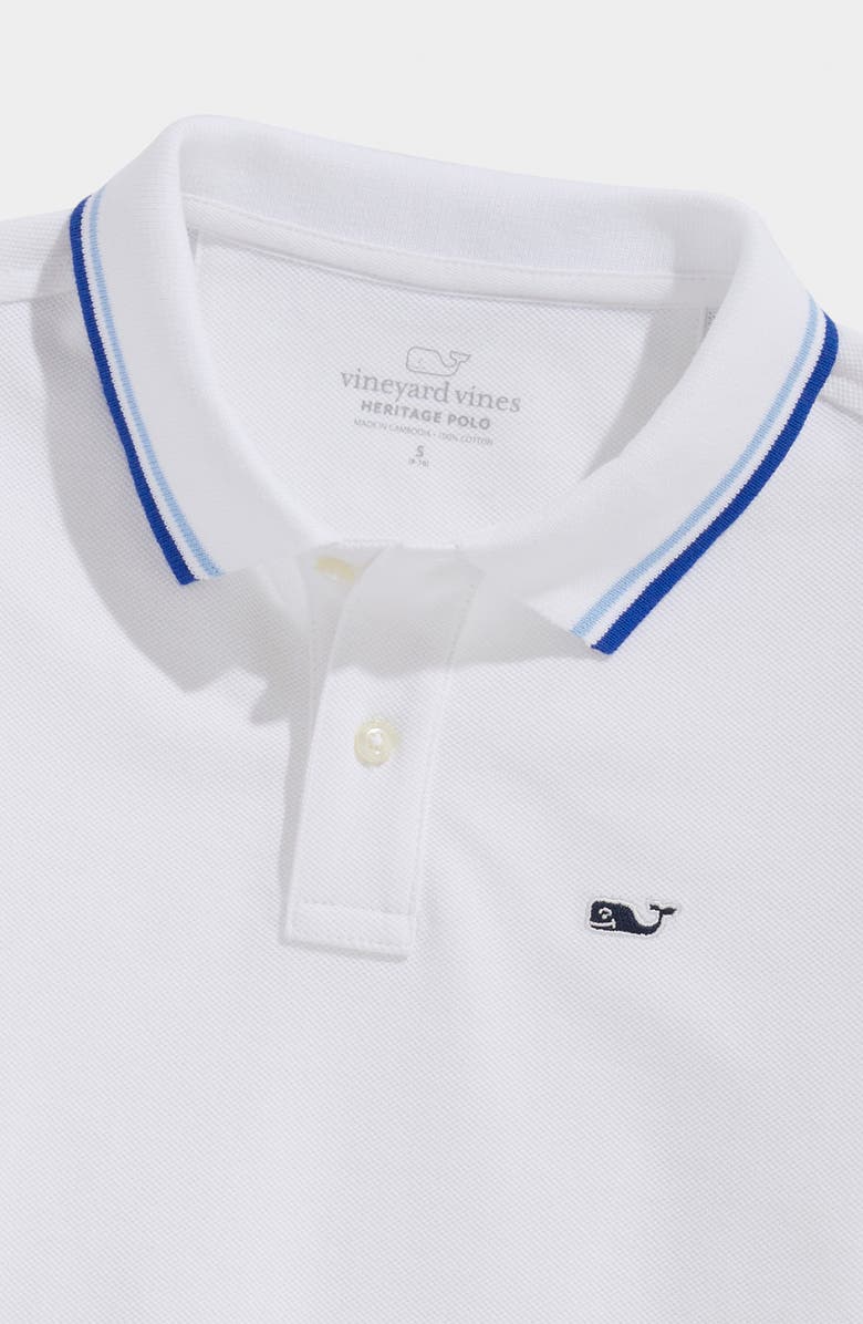 vineyard vines Kids' Tipped Cotton Piqué Polo, Alternate, color,