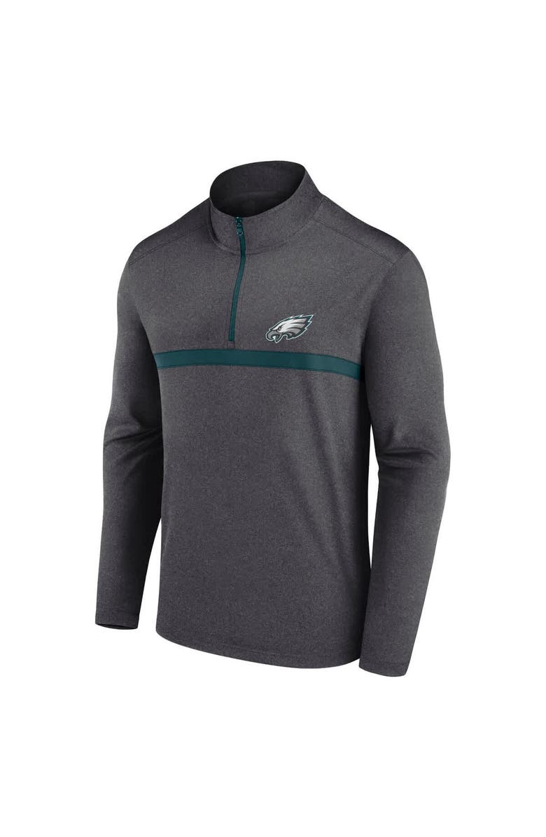 FANATICS Men's Fanatics  Midnight Green Philadelphia Eagles Head-to-Head Quarter-Zip Top, Alternate, color, 