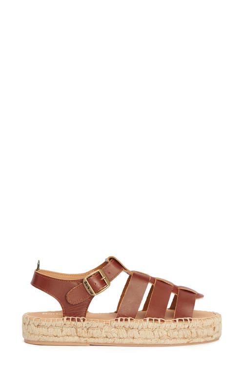 Barbour Paloma Womens Platform Espadrille In Tan