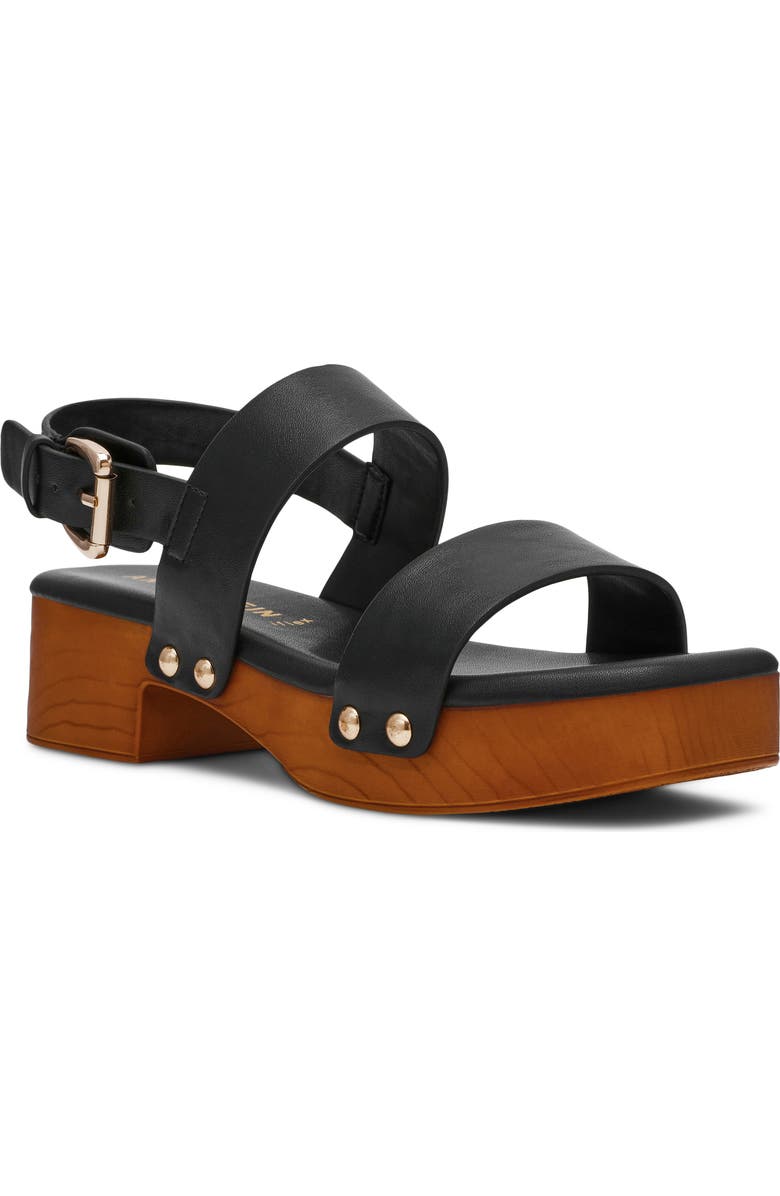 Anne Klein Fern Slingback Platform Sandal, Main, color, Black