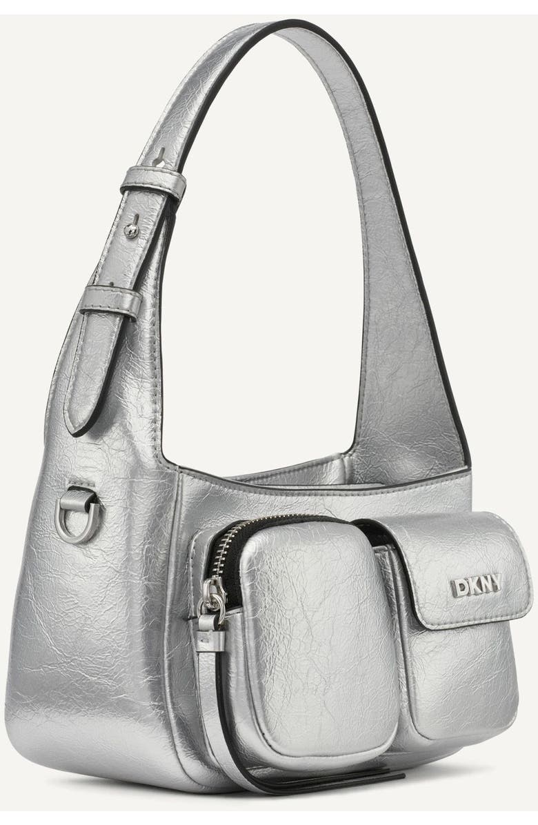 DKNY Freda Crossbody Bag, Alternate, color, Silver