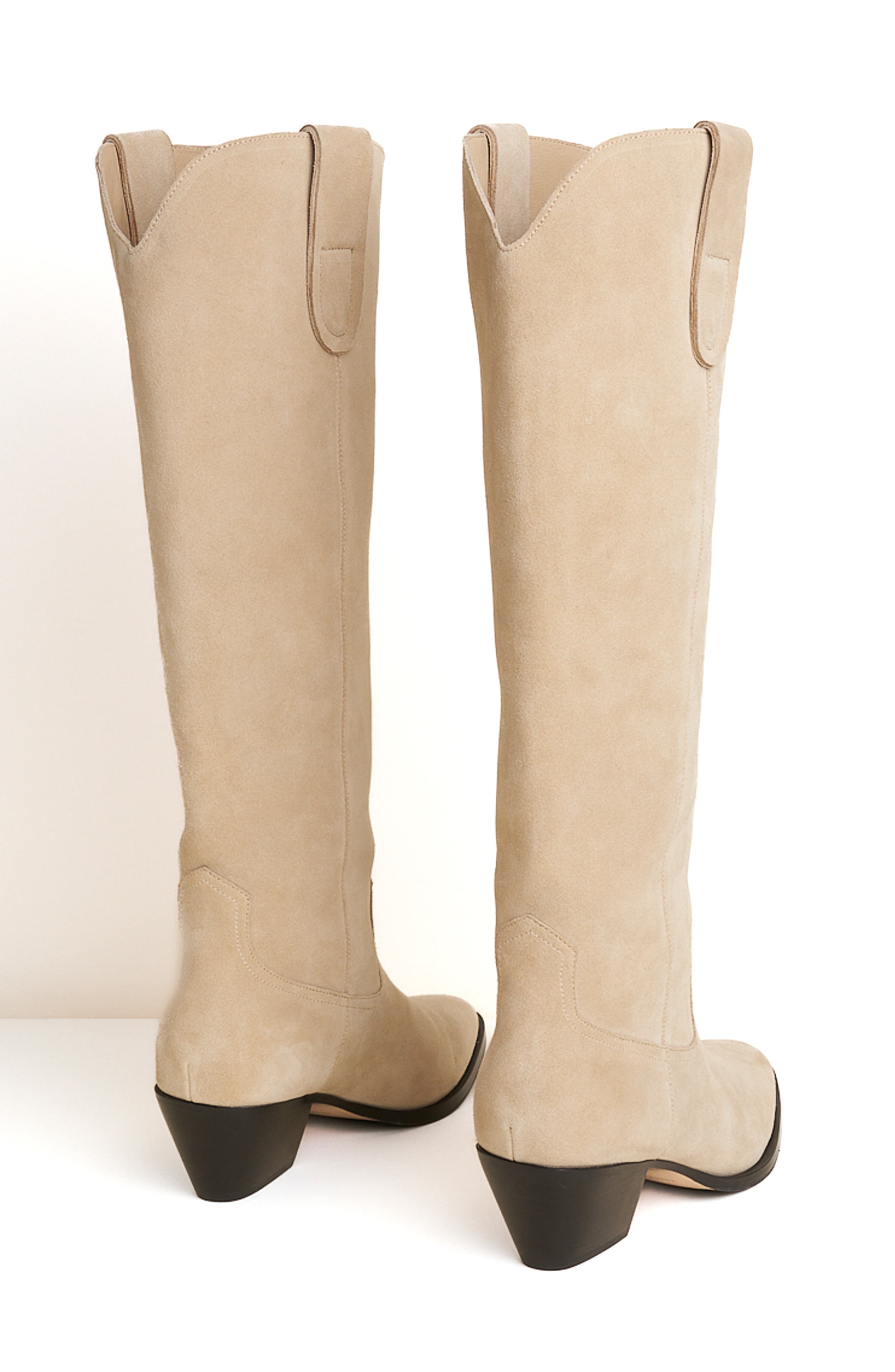 Charlotte Stone Agatha Knee High Western Boot, Alternate, color, Fawn