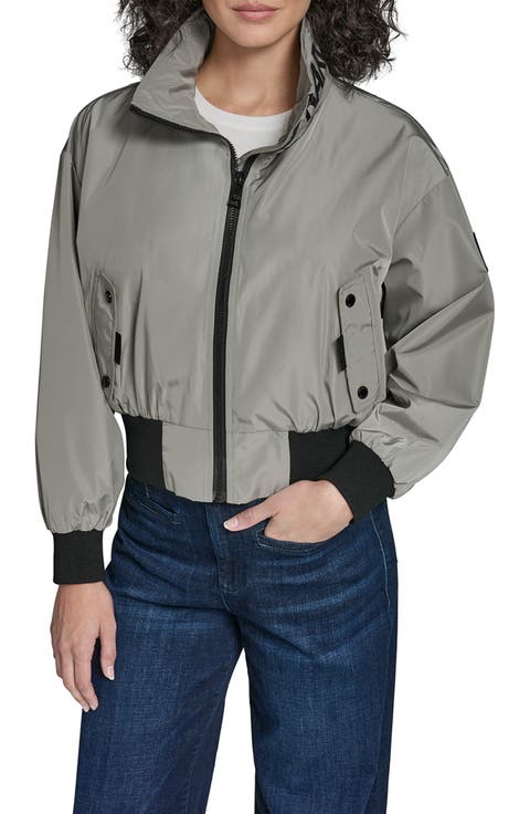 Logo Collar Bomber Jacket